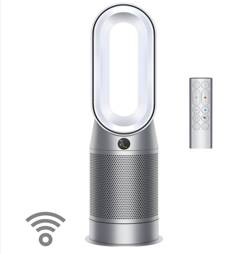 Dyson Purifier Hot+Cool™ HP07 Air Purifier, Heater, and Fan - White/Silver, Large