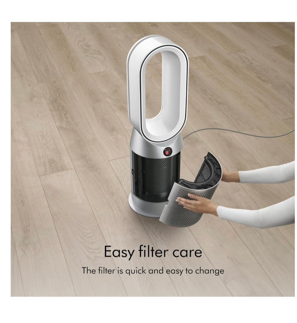 Dyson Purifier Hot+Cool™ HP07 Air Purifier, Heater, and Fan - White/Silver, Large